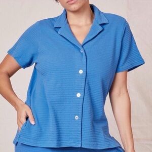 Big Bud Press Bright Blue Short-Sleeve Button-Front Shirt